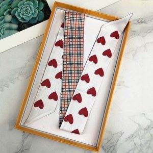 Designer Inspired Plaid Heart Twilly